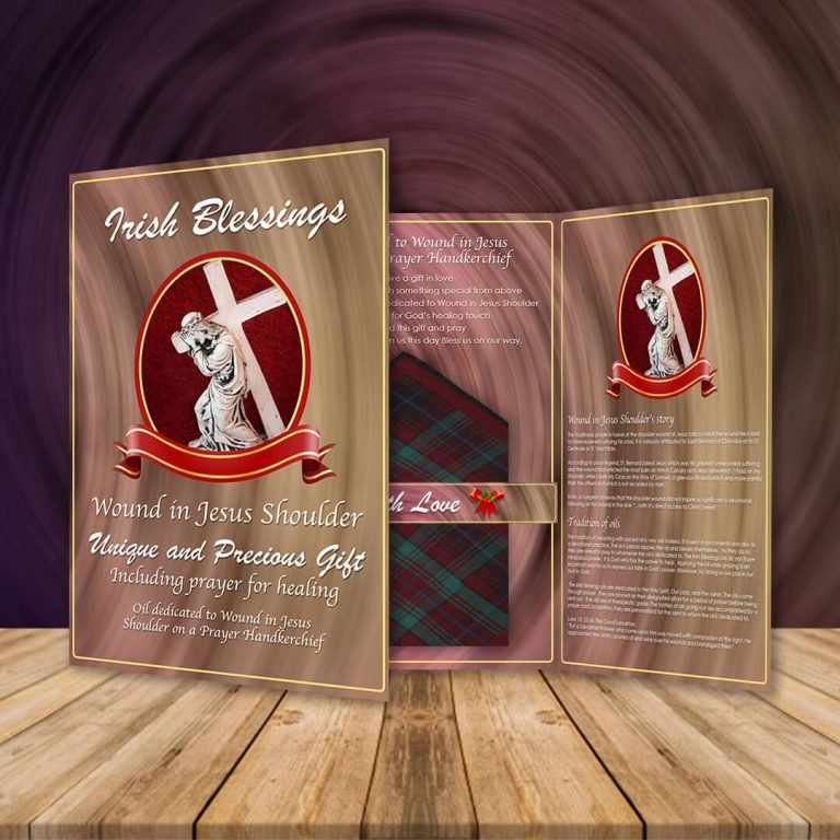 Wound in Jesus Shoulder on a Prayer Handkerchief