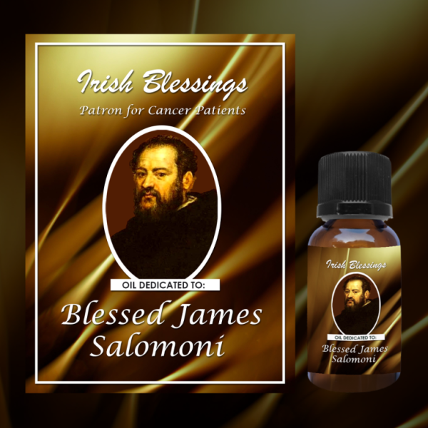 Oil Dedicated to Blessed James Salomoni (Patron for Cancer Patients)