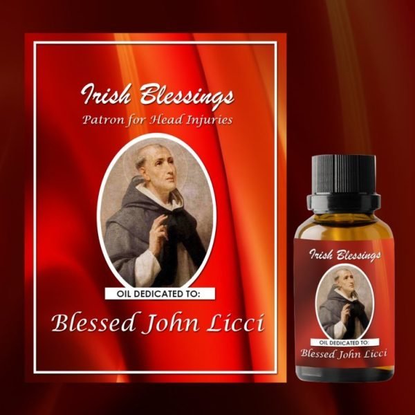 Oil Dedicated to Blessed John Licci (patron for head injuries)