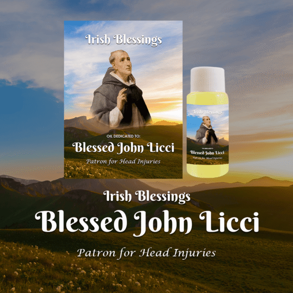 Oil Dedicated to Blessed John Licci (Patron for Head Injuries)