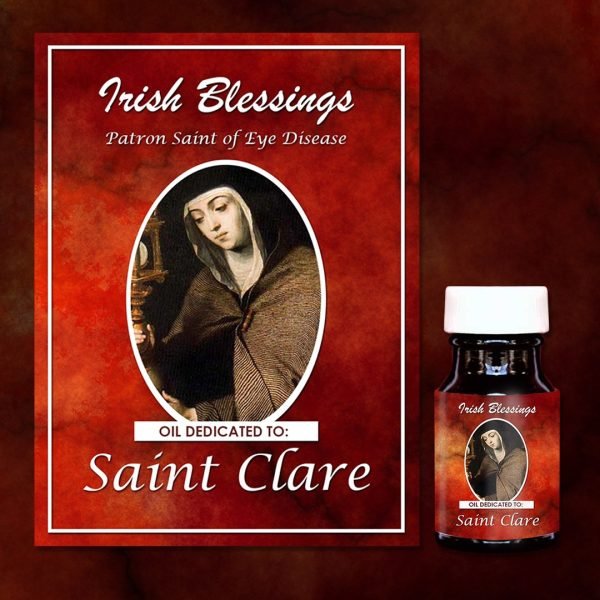 Oil Dedicated to St Clare (Patron Saint of Eye Disease)