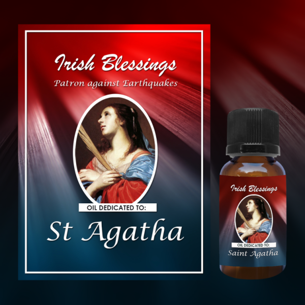 Oil Dedicated to St Agatha (Patron against Earthquakes)
