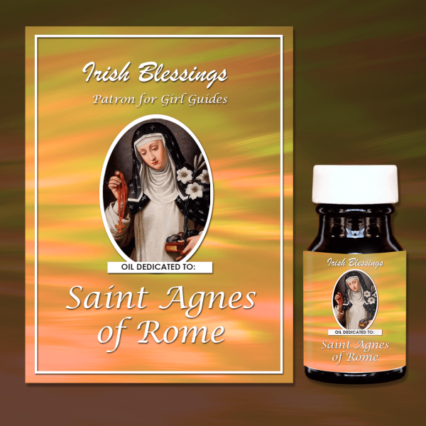 Oil Dedicated to St Agnes of Rome (Patron for Girl Guides)