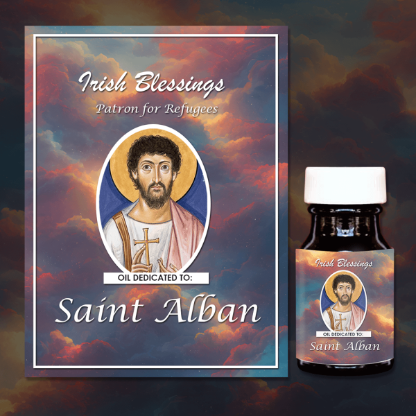 Oil Dedicated to St Alban 2 (Patron for Refugees)
