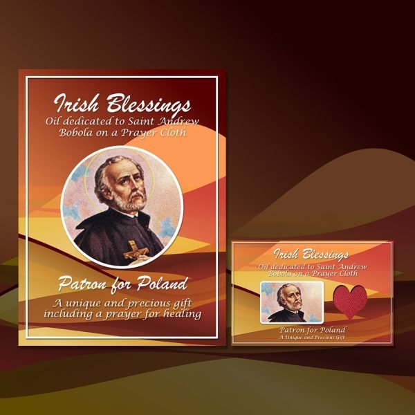 Unique Gifts | St Andrew Bobola oil on Prayer Cloth (Patron for Poland)