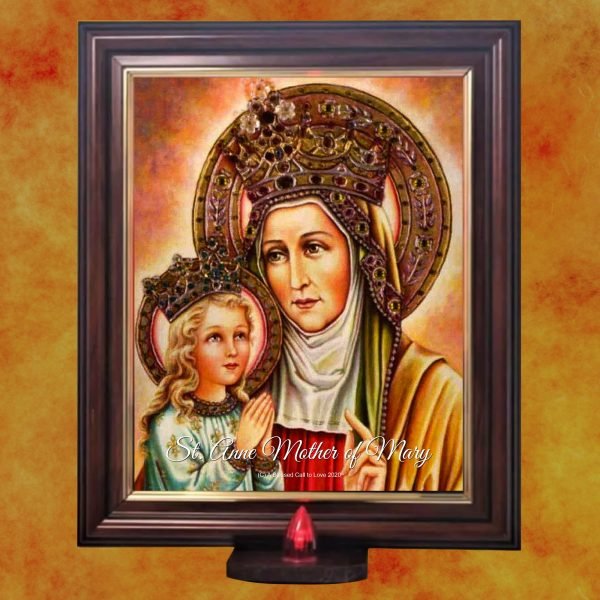 St Anne Picture with Battery Light