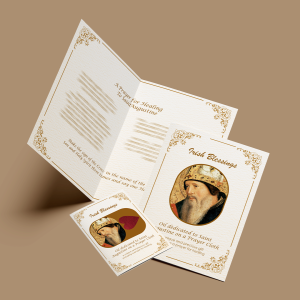 Saint Augustine - Prayer Cloth Card