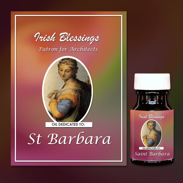 Oil Dedicated to St Barbara (Patron for Architects)