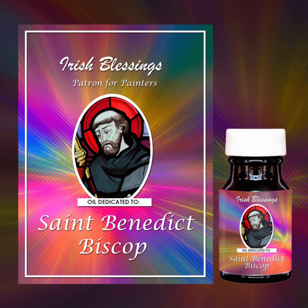 Oil Dedicated to St Benedict Biscop 2 (Patron for Painters)