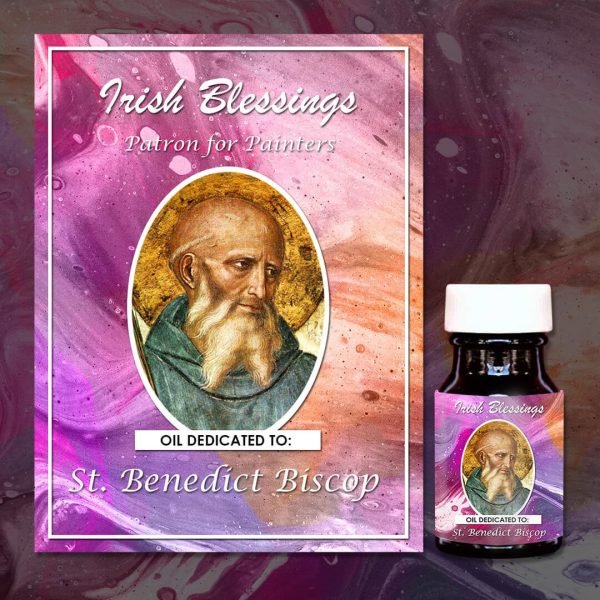 Oil Dedicated to St Benedict 1 (Patron for Painters)