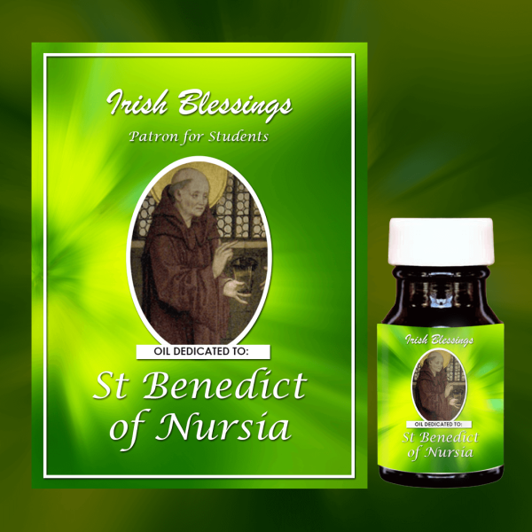 Oil Dedicated to St Benedict of Nursia 8 (Patron for Students)