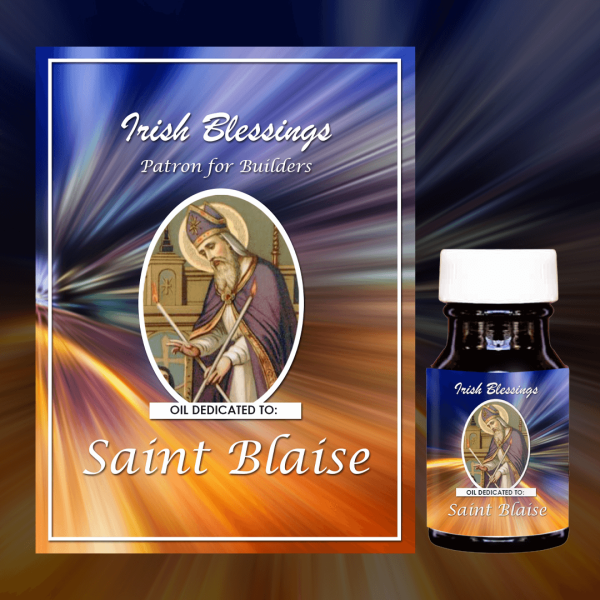 Oil Dedicated to St Blaise 6 (Patron for Builders)
