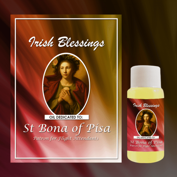 Oil Dedicated to St Bona of Pisa (Patron for Flight Attendants)