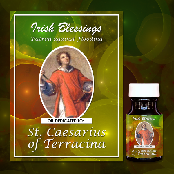 Oil Dedicated to St Caesarius of Terracina (Patron Against Flooding)