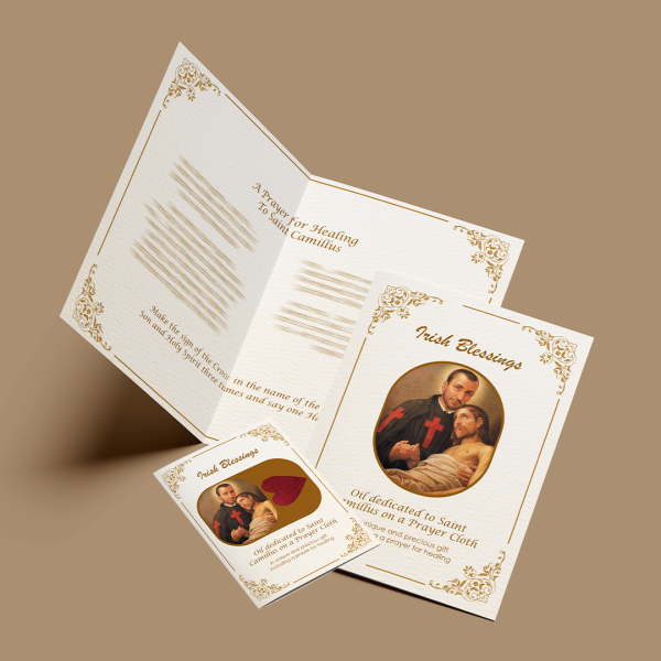 Saint Camillus - Prayer Cloth Card