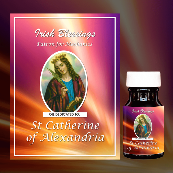 Oil Dedicated to St Catherine of Alexandria 6 (Patron for Mechanics)