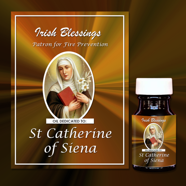 Oil Dedicated to St Catherine of Siena 4 (Patron for Fire Prevention)