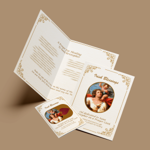 Saint Christopher (Patron for Travellers) - Prayer Cloth Card
