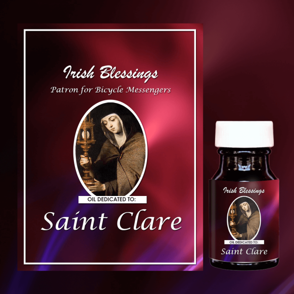 Oil Dedicated to St Clare 2 (Patron for Bicycle Messengers)
