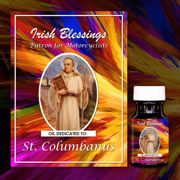 Oil Dedicated to St Columbanus (Patron for Motorcyclists)