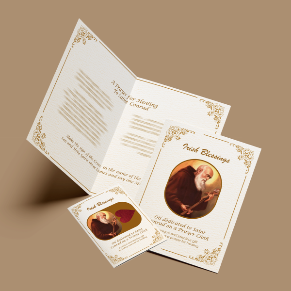 Saint Conrad - Prayer Cloth Card