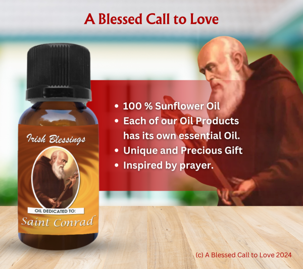 St Conrad (Patron for Hernia) Oil and Candle Set - Image 4