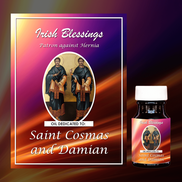 Oil Dedicated to St Cosmas and Damian 8 (Patron against Hernia)