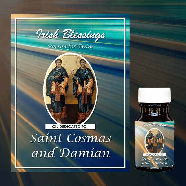 Oil Dedicated to St Cosmas and Damian 6 (Patron for Twins)