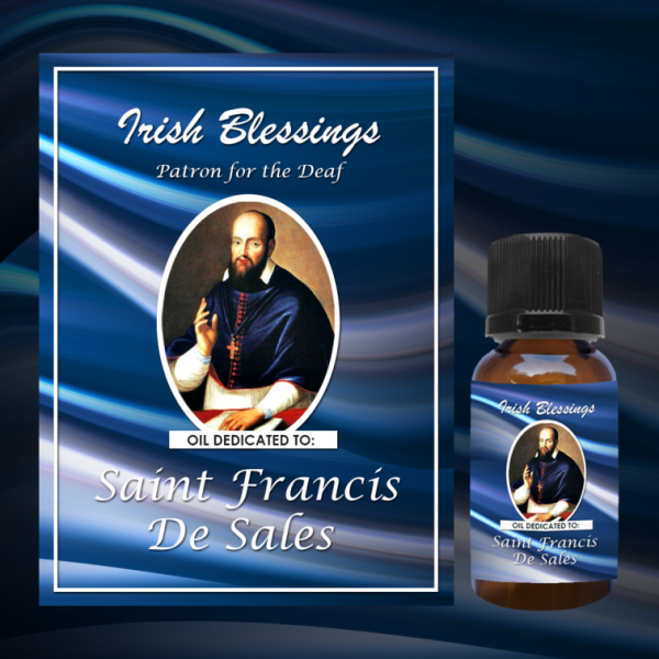 Oil Dedicated to St Francis de Sales 3 (Patron for the Deaf)