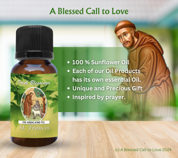 St Francis (Patron for Animals) Oil and Candle Set - Image 4
