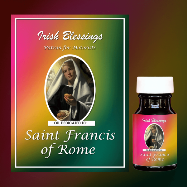 Oil Dedicated to St Francis of Rome 4 (Patron for Motorists)