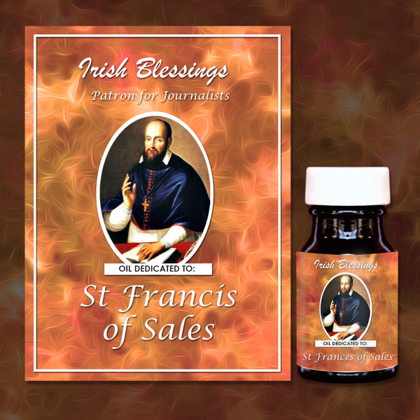 Oil Dedicated to St Francis of Sales 5 (Patron for Journalists)