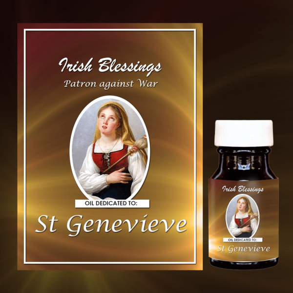 Oil Dedicated to St Genevieve 4 (Patron against War)