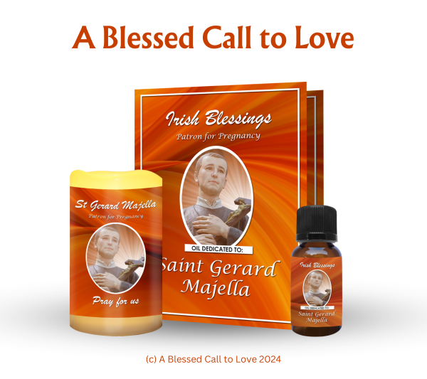 St Gerard Majella (Patron for Pregnancy) Oil and Candle Set