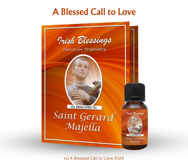St Gerard Majella (Patron for Pregnancy) Oil and Candle Set - Image 3
