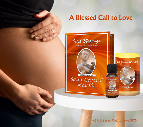 St Gerard Majella (Patron for Pregnancy) Oil and Candle Set - Image 6