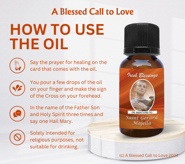 St Gerard Majella (Patron for Pregnancy) Oil and Candle Set - Image 9