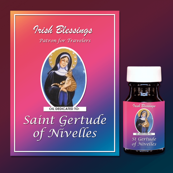 St Gertude of Nivelles Healing Oil (Patron for Travelers)
