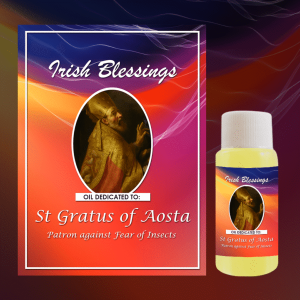 Oil Dedicated to Saint Gratus of Aosta (Patron Against Fear of Insects)