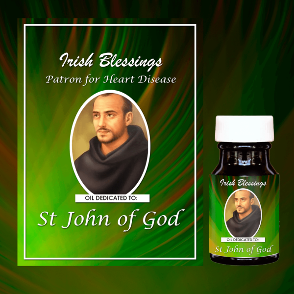 Oil Dedicated to St John of God 3 Patron for Heart Disease)