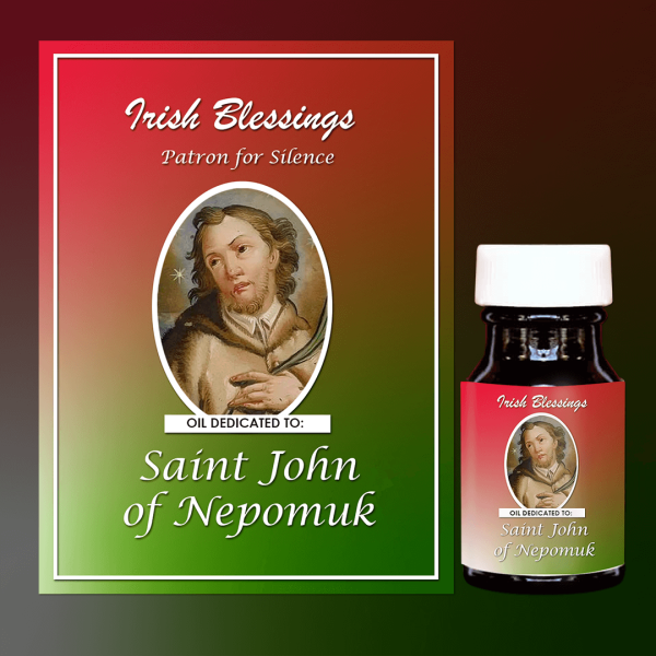 Oil Dedicated to St John of Nepomuk healing oil (patron for silence)