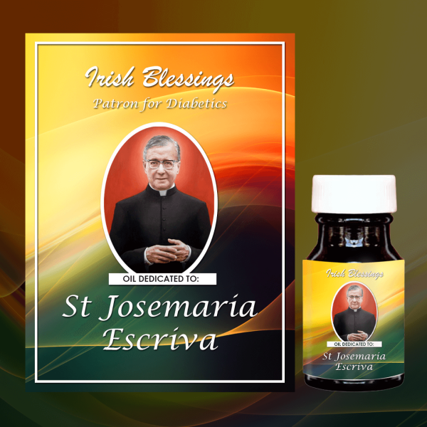 Oil Dedicated to St Josemaria Escriva (Patron for Diabetics)