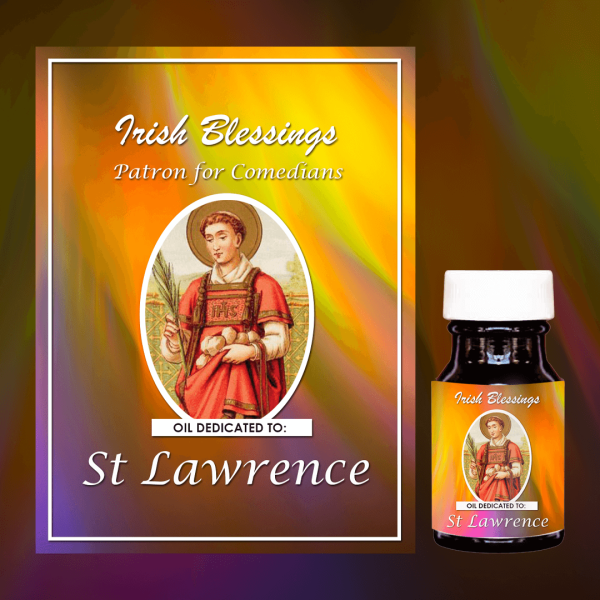 Oil Dedicated to St Lawrence 6 (Patron for Comedians)