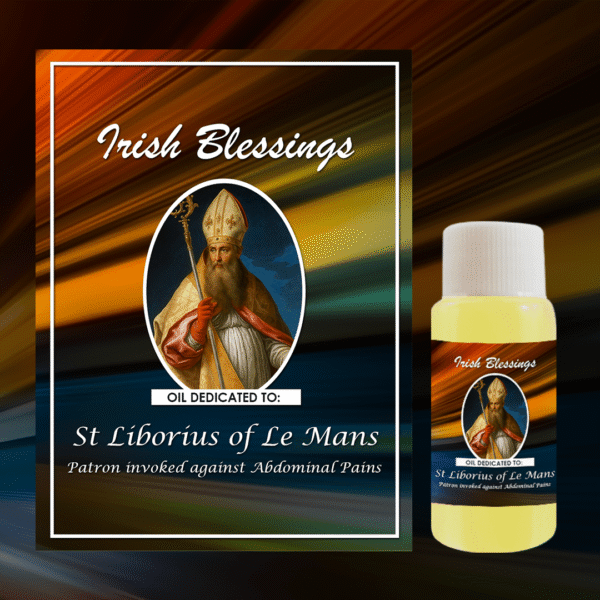 Oil Dedicated to Saint Liborius of Le Mans (Patron for Invoked Against Abdominal Pains)