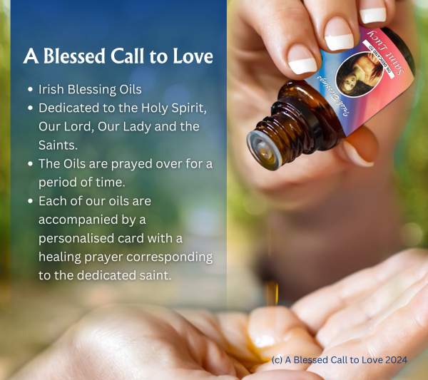 St Lucy (Patron for Eye Problems) Oil and Candle Set - Image 7