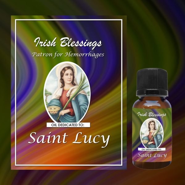 Oil dedicated to St Lucy (Patron for Hemorrhages)