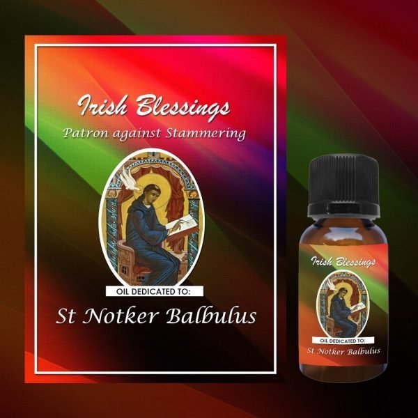 Oil dedicated to St Notker Balbulus (Patron against Stammering)