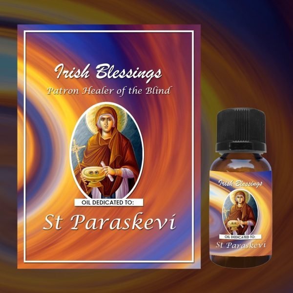 Oil dedicated to St Paraskevi (Patron Healer of the Blind)