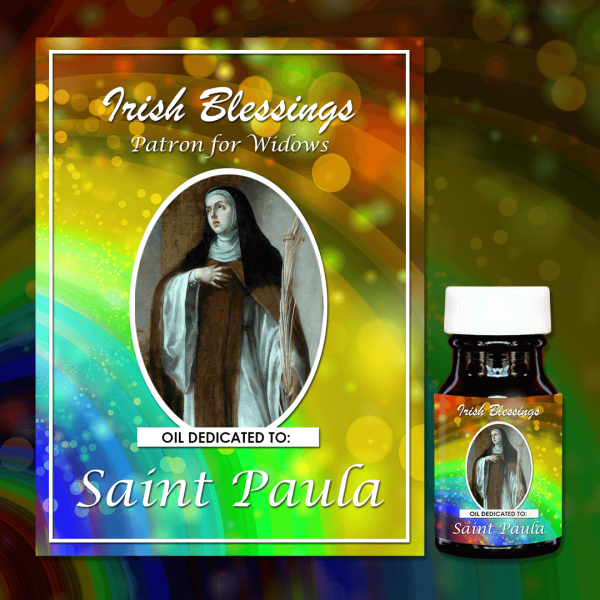 Oil Dedicated to St Paula (Patron for Widows)