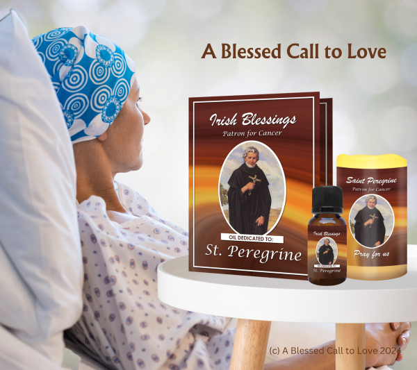 St Peregrine (Patron for Cancer) Oil and Candle Set - Image 6